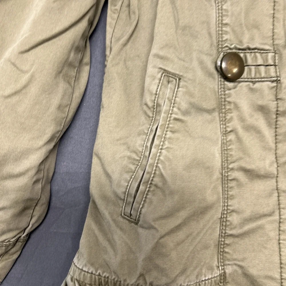 GAP Kids girls' olive green military-style jacket Size 8